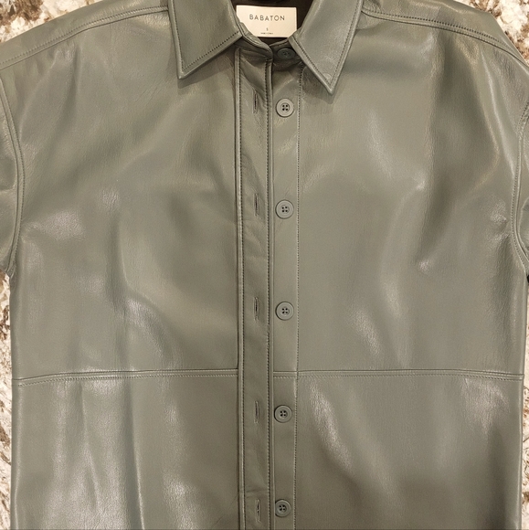 Babaton Pelli Vegan Leather Shirt - Picture 3 of 5